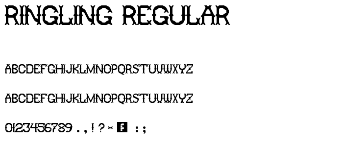 Ringling Regular font